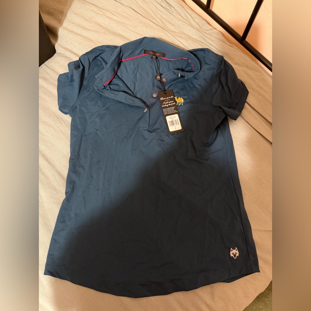 Greyson Women’s Golf Polo Size Small Teal New With Tags